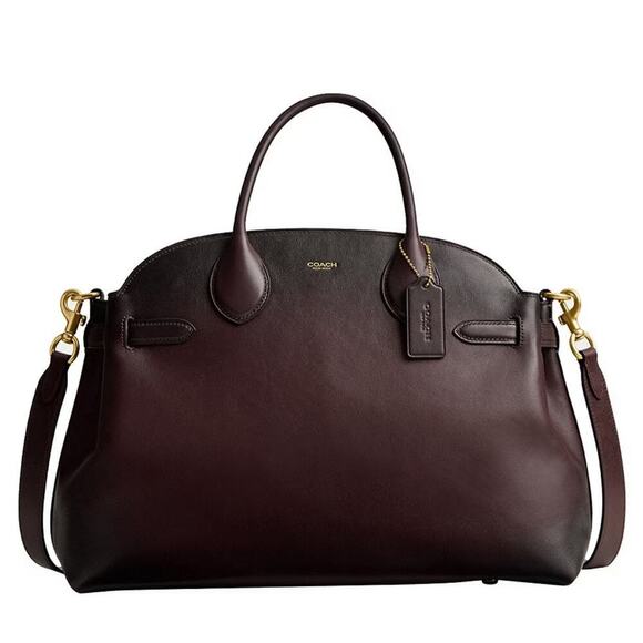 Coach Soft Empire Carryall Bag 40 Merlot - Picture 1 of 16